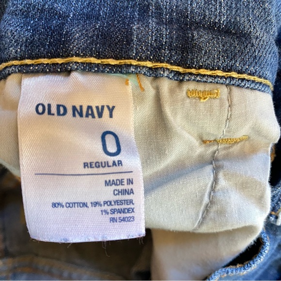 Old Navy Womens Diva Jeans Sz 0 Blue Med Wash Bootcut Stretch Denim Low Rise - Picture 6 of 10